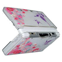 He Caimei Wasabi 3DS transparent shell protective shell Crystal shell WSB0450 flower butterfly romance
