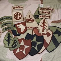 Four color BDU arm chapters Sansha DCU camouflage badge M65 Wind coat arm Chapter M81 camouflage clothing embroidered arm OG107