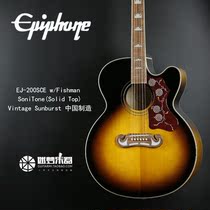Epiphone EJ200 sunset color face single folk song electric box wooden guitar