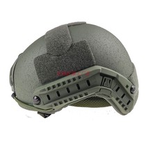 Military Green FAST2 Grade Light Weight Bulletproof Helmet Riding Helmet Safety Helmet Protection 2nd Level Head Outdoor CS Tactical Head