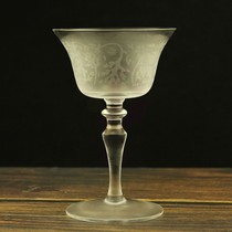 Wine carved cocktail glass Japanese Martini Cup dish-shaped champagne glass goblet Margaret Cup triangle cup