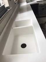 DuPont Corian artificial stone one-piece basin Professional custom cabinet countertop bar bar Nakajima seamless stitching
