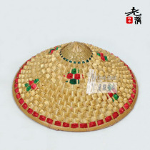 Bamboo cool hat Hat hat Bamboo handmade dance props Pineapple hat Fisherman hat