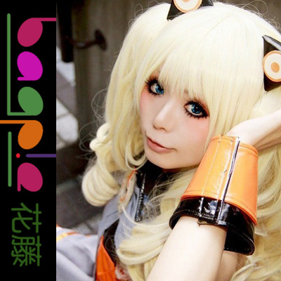 taobao agent Vocaloid, wig, golden mini-skirt, cosplay