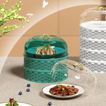 Insect repellent dish cover cover leftovers FXIAOYA multi-layered household dining table cover hollowed out summer anti-fly dust leftovers