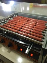 Credit Suisse Taiwan sausage roasting machine Commercial 10-tube automatic double temperature control secret multi-function sausage hot dog machine with door