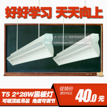 T5 blackboard light 2*28WLED blackboard light full set of rotatable classroom lighting fixture double tube thickened bracket with cover