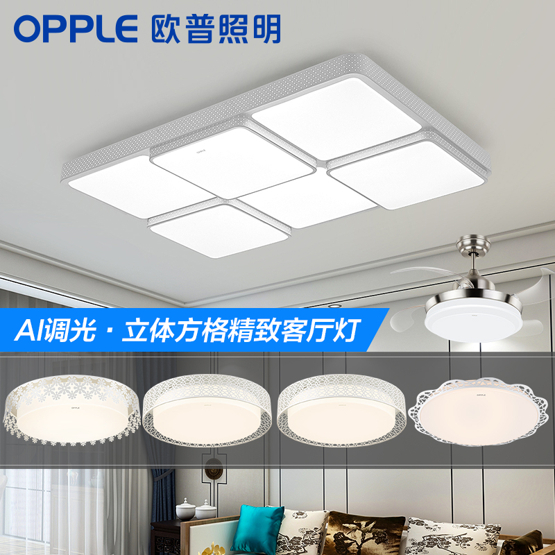 Op Lighting LED Living Room Rectangular Roof Lighting Atmospheric Modern Simple Lighting TC
