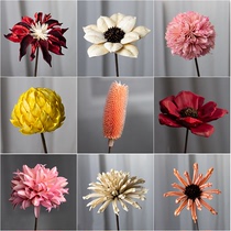 Ins net red natural handmade dried flower bouquet living room decoration shooting props immortal flower real flower dried rabbit tail grass