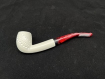 Turkish master F YAVUZ Fernan Yavuz finely carved meerschaum pipe E70