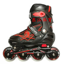 Hunting school childrens in-line roller skates Single row adjustable skates PU eight-wheel full flash suit skates send bags