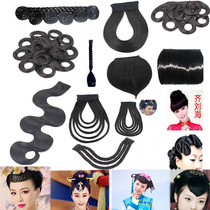 Costume bangs wig film and television film real estate head wig extended sideburns corrugated cos wig braided bangs