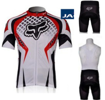 12 Firefox FOX short sleeve cycling suit racing suit summer breathable cycling suit short sleeve top shorts men and women