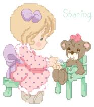 Cross stitch electronic drawings 4514 water drop doll 247 cute cartoon 64W * 73H29 color PAT source file