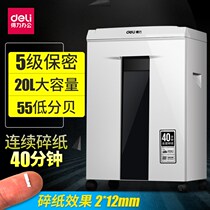 Del Paper Shredder 9912 Electric Office Home 40 Minute File Shredder Level 5 Confidentiality