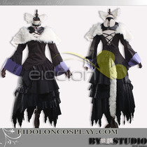 Final Fantasy 14 FF14 5 0 Yashutra Black Witch C costume Cosplay
