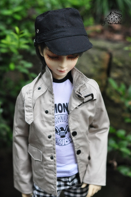 taobao agent M3 BJD baby clothes 4 points and 3 points HID uncle shopkeeper recommendation khaki spring and autumn short coat Zhuang uncle custom customization
