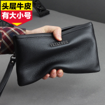 Handbag Handheld handbag Handheld handbag Leather Head Layer Bull Leather Business Casual Large Capacity Wallet Mobile Phone Bag