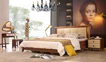 A home North American walnut Queen bed deposit
