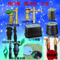Quick water intake valve Copper dn2025 water intake lawn plastic valve box landscaping 6 points 1 inch 708 6 inches