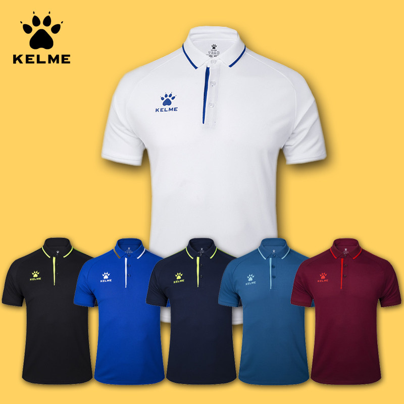 KELME Kalme Sport Polo Shirt Mens Casual Paul Short Sleeve Summer Flip T-Shirt 3891066