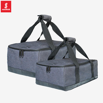 Mountain guest picnic bag outdoor portable stove tableware bag multi-function storage bag camping waterproof large capacity
