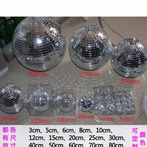 Swing piece ball silver color decoration net red reflecting mirror face swing piece ball laser round ball cake baking DIY silver color decoration