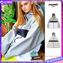 2122BSRABBIT Korean ski suit single double board mens and women waterproof hoodie Tide brand street hooded coat