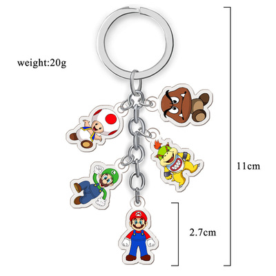 taobao agent Acrylic double-sided keychain, cute pendant, accessory, level