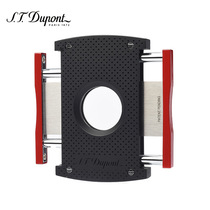 S T Dupont French Dupont Red and Black Polka Dot Metal Cigar Scissors Cigarette Scissors 3260
