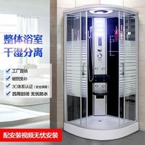  Shower room Integral bathroom Bathroom integrated wet and dry separation partition bathroom arc fan-shaped household bath room