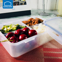 Music clasp clenching box bento box mens lunch box large capacity divider HPL824C(4 squares 1 6L)