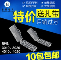 3010 plastic waterproof transparent cable logo frame logo box tie mark listing wire sign nameplate