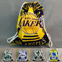  Lakers Warriors Bucks Basketball bag Backpack Basketball bag Training bag Shoulder storage bag Drawstring Large capacity