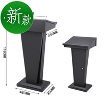 The podium sign in the table guide the small medical desk customized vertical front desk reception door 15 posts and the high Door Company on duty