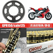 Suitable for Apulia GPR125 Coffee 125 150 APR125 Zhenghe oil seal chain Original tooth disc sprocket