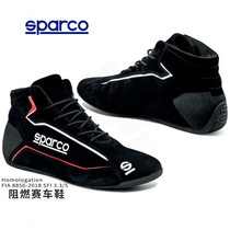 Full leather Italian Sparco racing shoes mens Slalom RB 3 FIA certified car fireproof shoes
