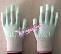 Nylon reinforced PU painted gloves knitted and thickened dipped gloves labor insurance women through RoHS VAT invoice