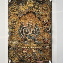 Tibetan Buddhist statues silk embroidery Nepal Golden Silk Donka portrait Nursing law Daweed King Kong Buddha statue