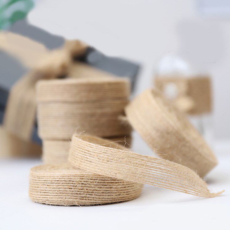 Fish wire hemp rope handmade DIY jewelry florer accessories jute braided linen lace accessories