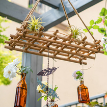  Juhan wooden hanging decoration Hanging basket hanger Creative art air pendant Forest pendant Garden decoration miscellaneous goods