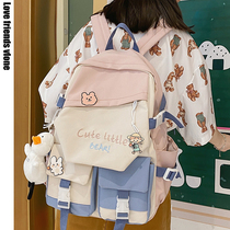 Japanese ins style cute primary school schoolbag childrens light cartoon large-capacity backpack female middle school student backpack