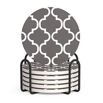 LIFVER Coasters for Drinks Set of 6 Absorbent Dri