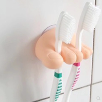 Creative Small Footboard Toothbrush Rack Cute Little Feet Girl Pen Holder Silicone Suction Cup Holder for wire-girl toothbrush holder