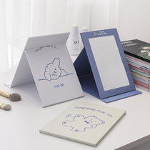 Desktop makeup mirror desktop can stand large folding small mirror female portable dormitory student paper mirror portable dressing mirror