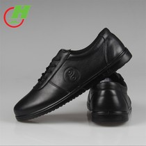 Red Cotton Tai Chi Shoes Soft Head Layer Cow Leather Male And Female Spring Summer Fall Martial Arts Shoes Practice Shoes Taijiquan Shoes Sports Morning Exercises