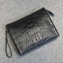 Mens handbag Korean tide crocodile pattern soft leather fashion clutch clutch bag square large capacity business leisure hand bag