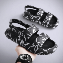 Hole Cave Shoes Men 2022 New summer outwear Soft bottom Stomachfront 100 lapped mesh Red lovers Outdoor Beach cool Drag