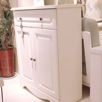 Guos American Country Solid Wood Shoe Cabinet