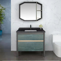 Gold bathroom simple versatile large capacity storage moisture-proof solid wood bathroom cabinet 89106S 6562